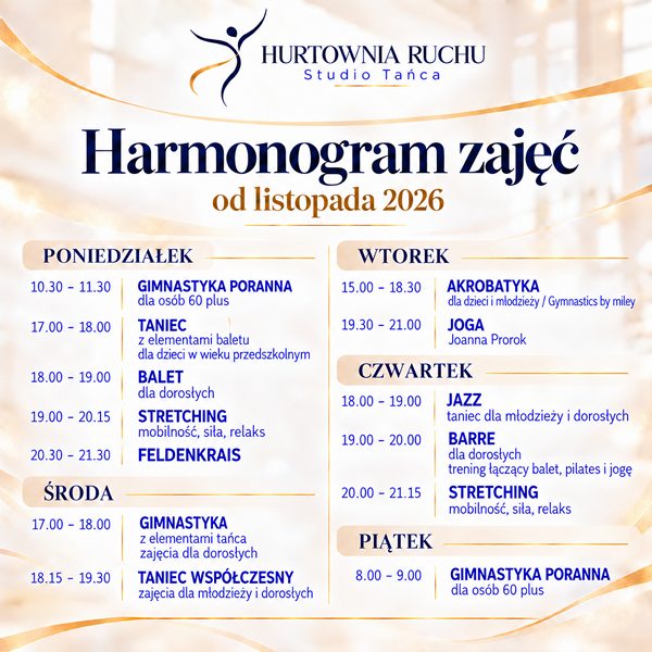 Już wkrótce zajęcia regularne
